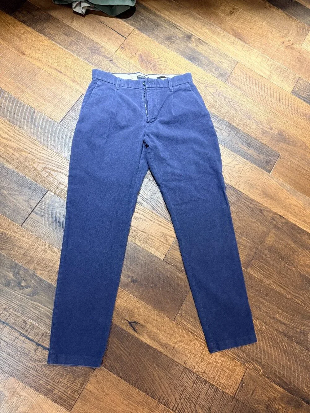 Banana Republic Traveler Navy Blue Pants Men's 31R Relaxed Tapered
